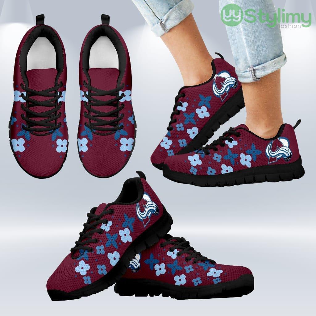Flowers Pattern Colorado Avalanche Sneakers Shoes Gift For Men And Women 5 Flowers Pattern Colorado Avalanche Sneakers Shoes Gift For Men And Women Product Photo 1