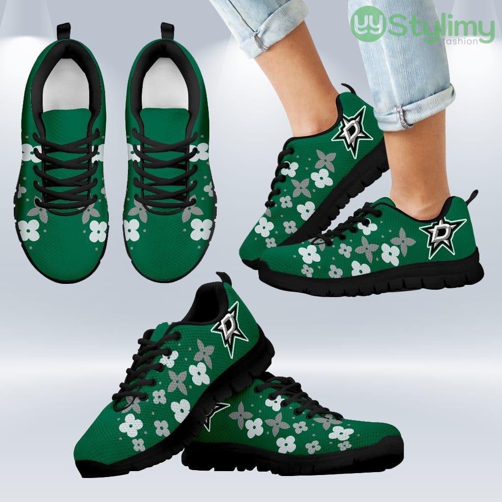 Flowers Pattern Dallas Stars Sneakers Shoes Gift For Men And Women 5 Flowers Pattern Dallas Stars Sneakers Shoes Gift For Men And Women Product Photo 1