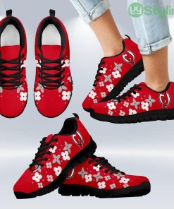 Flowers Pattern New Jersey Devils Sneakers Shoes Gift For Men And Women Product Photo 1