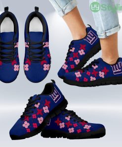 Flowers Pattern New York Giants Sneakers Shoes Gift For Men And Women Product Photo 1