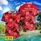 Fortuna Dusseldorf 3D Hawaiian Shirt and Shorts Vinatge Tree Pattern Beach Shirt For Fans Product Photo 2