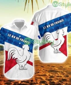 France Rugby Hawaiian Shirt Le Xv De France Sporty Style Trending Summer Product Photo 1