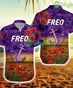 Fremantle Dockers Anzac Hawaiian Shirt Freo Poppy Vibes Trending Summer Product Photo 1