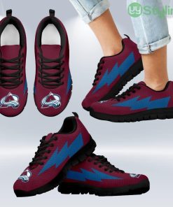Funny Colorado Avalanche Sneakers Thunder Lightning Amazing Logo Shoes Gift For Men And Women Product Photo 1