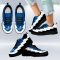 Funny Los Angeles Dodgers Sneakers Jagged Saws Creative Draw Shoes Gift For Men And Women Product Photo 2