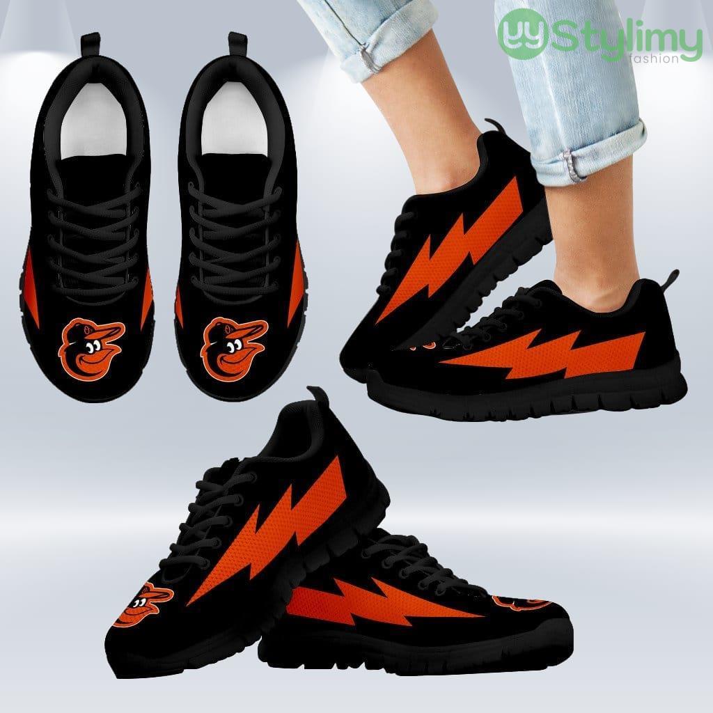 Funny Style Baltimore Orioles Sneakers Thunder Lightning Amazing Logo Shoes Gift For Men And Women 5 Funny Style Baltimore Orioles Sneakers Thunder Lightning Amazing Logo Shoes Gift For Men And Women Product Photo 1