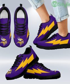 Funny Style Minnesota Vikings Sneakers Thunder Lightning Amazing Logo Shoes Gift For Men And Women Product Photo 1