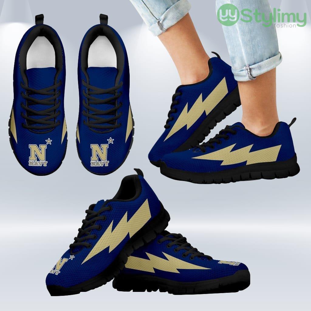 Funny Style Navy Midshipmen Sneakers Thunder Lightning Amazing Logo Shoes Gift For Men And Women 5 Funny Style Navy Midshipmen Sneakers Thunder Lightning Amazing Logo Shoes Gift For Men And Women Product Photo 1