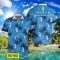 Futebol Clube de Vizela 3D Hawaiian Shirt and Shorts Vinatge Tree Pattern Beach Shirt For Fans Product Photo 2