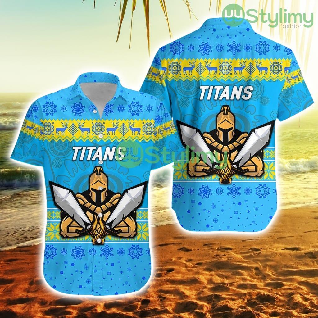 Gold Coast Titans Hawaiian Shirt Christmas Simple Style Trending Summer 2 Gold Coast Titans Hawaiian Shirt Christmas Simple Style Trending Summer Product Photo 1