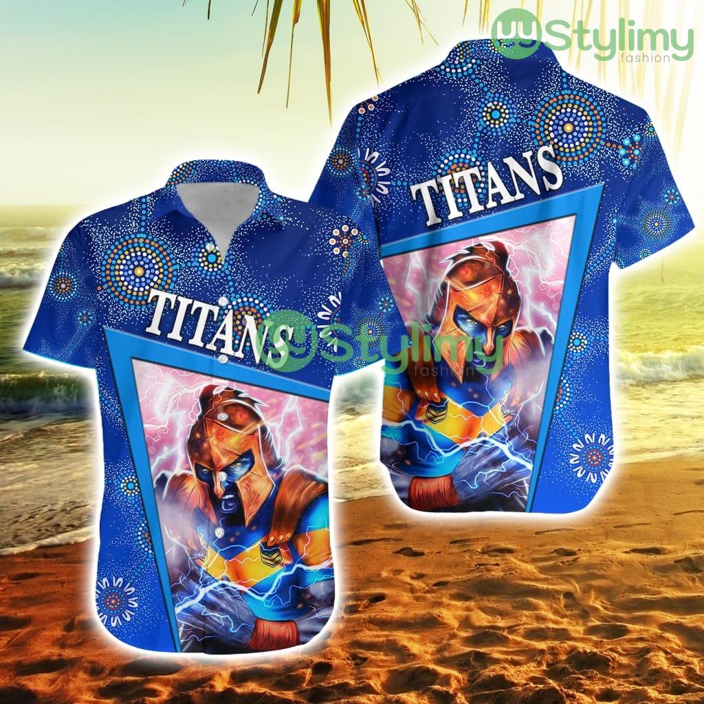 Gold Coast Titans Hawaiian Shirt Indigenous Limited Edition Trending Summer 2 Gold Coast Titans Hawaiian Shirt Indigenous Limited Edition Trending Summer Product Photo 1