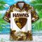 Hawthorn Hawks AFL Custom Name Name Tropical Aloha Hawaiian Shirt Product Photo 2