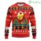Iron Man Chibi Ugly Christmas Sweater Red For Men And Women 3D Printed Product Photo 2
