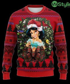 Jasmin Aladdin Princess Noel Mc Ugly Christmas Sweater Thanksgiving Gift For Men And Women 3D Printed Product Photo 1