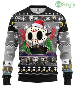 Jason Voorhees Chibi Ugly Christmas Sweater For Men And Women 3D Printed Product Photo 1