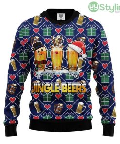 Jingle Beer Ugly Christmas Sweater For Men And Women 3D Printed Product Photo 1