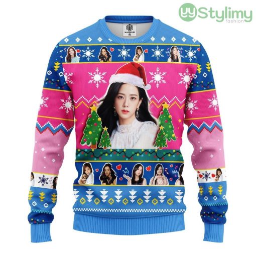 Jisoo Black Pink Ugly Christmas Sweater For Men And Women 3D Printed Product Photo 1