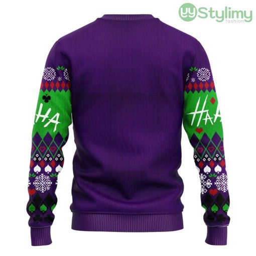 Joker Green Ugly Christmas Sweater For Men And Women 3D Printed Product Photo 2