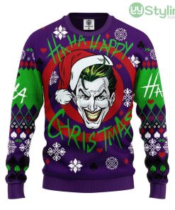 Joker Green Ugly Christmas Sweater For Men And Women 3D Printed Product Photo 1