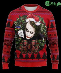Joker With Card Noel Mc Ugly Christmas Sweater Thanksgiving Gift For Men And Women 3D Printed Product Photo 1