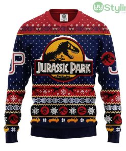 Jurrasic Park Ugly Christmas Sweater For Men And Women 3D Printed Product Photo 1