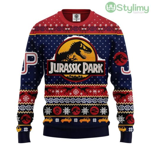 Jurrasic Park Ugly Christmas Sweater For Men And Women 3D Printed Product Photo 1