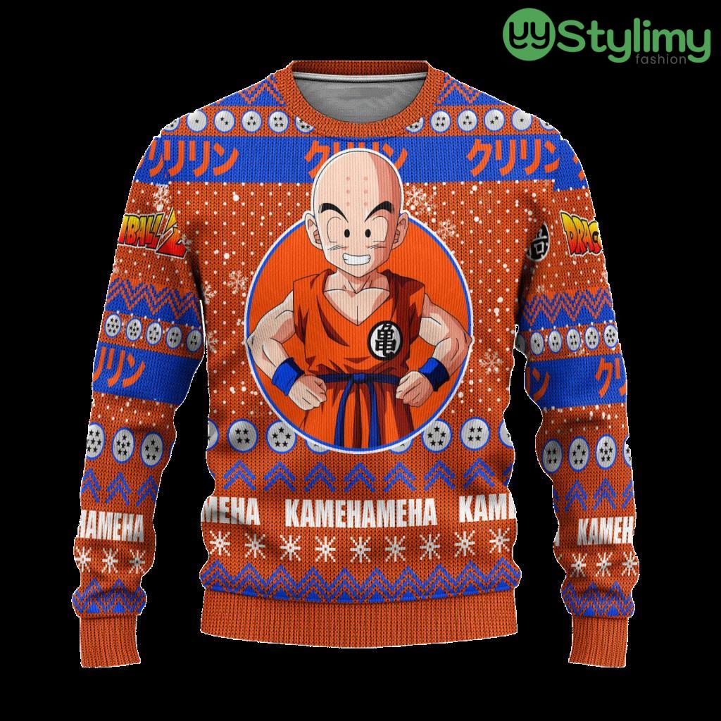 Krillin Ugly Christmas Sweater Dragon Ball Z Xmas Gift For Men And Women 3D Printed 5 Krillin Ugly Christmas Sweater Dragon Ball Z Xmas Gift For Men And Women 3D Printed Product Photo 1