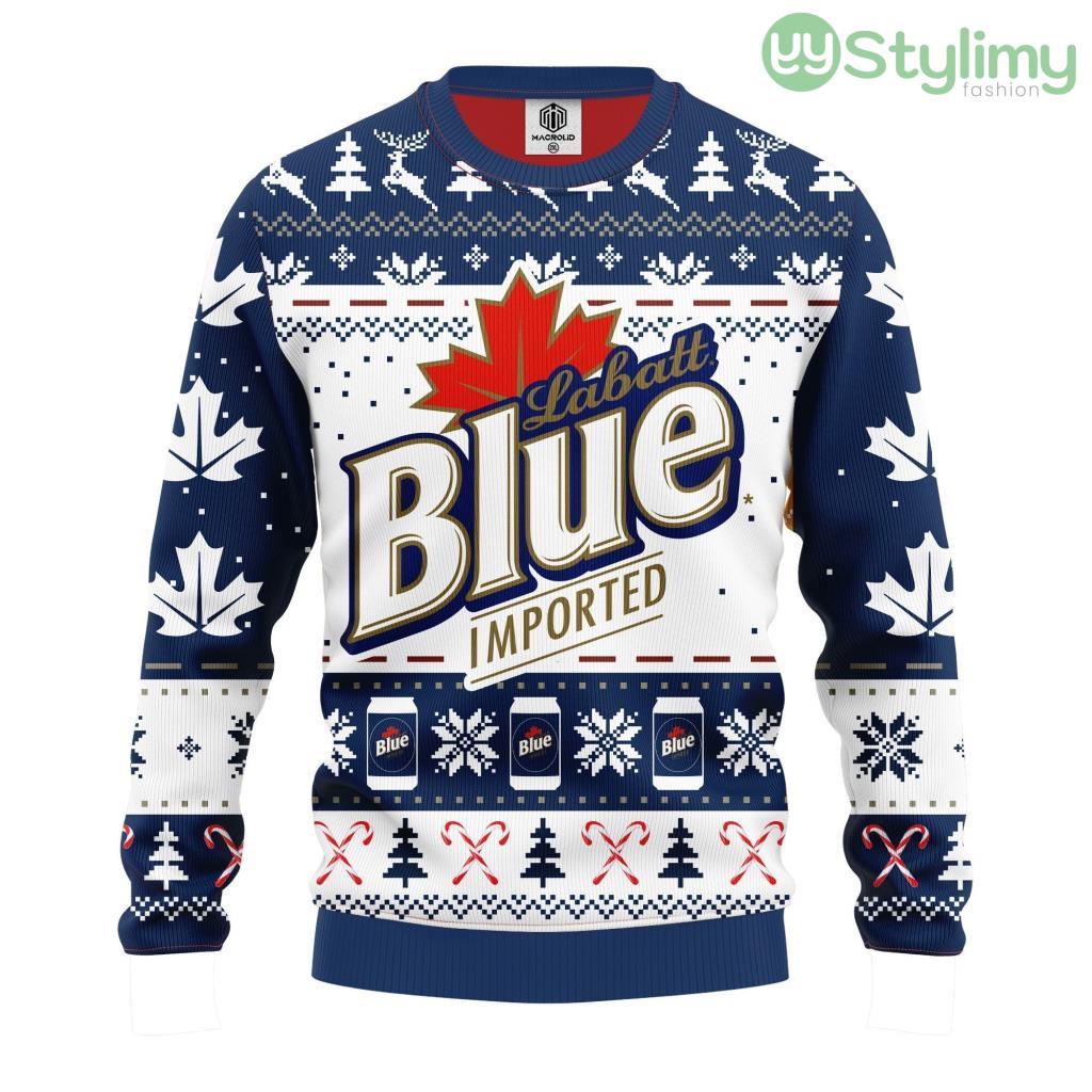 Labatt Blue Ugly Christmas Sweater For Men And Women 3D Printed 4 Labatt Blue Ugly Christmas Sweater For Men And Women 3D Printed Product Photo 1