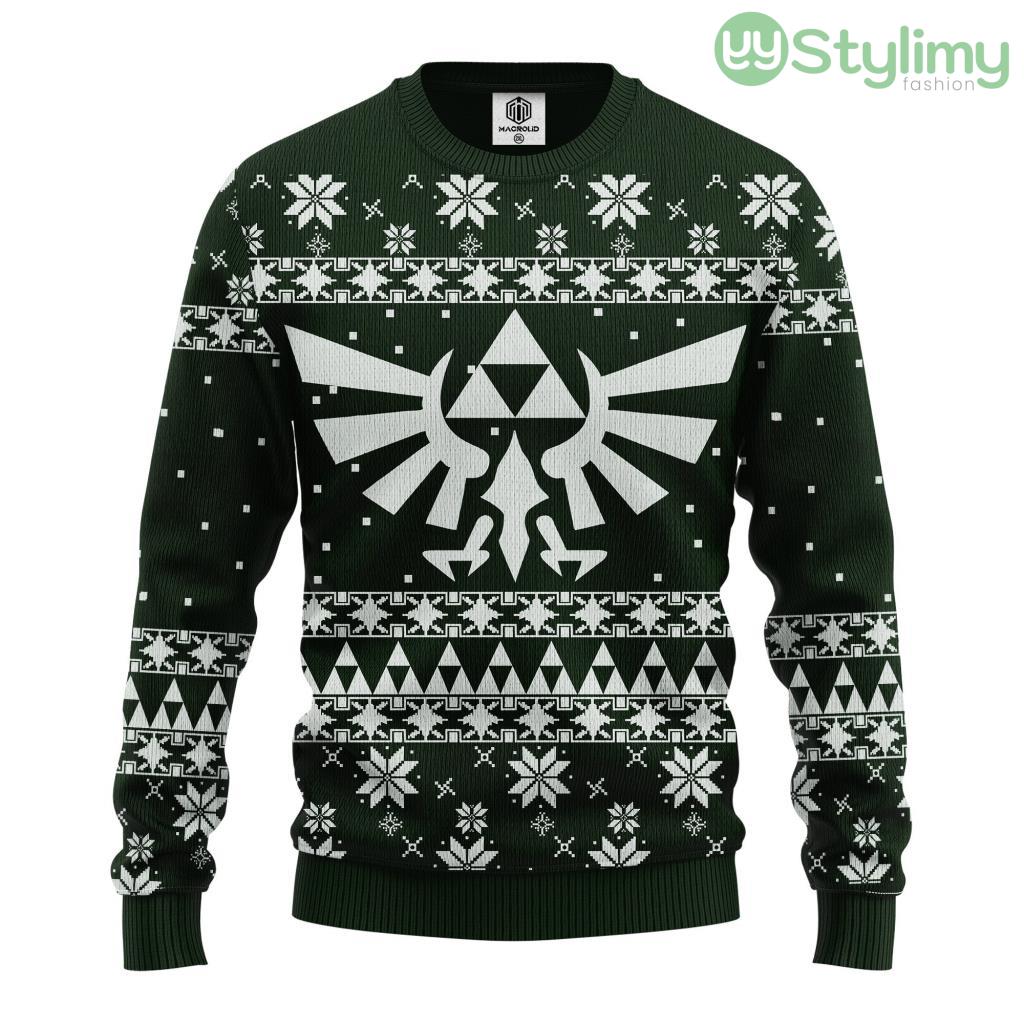 Legend Of Zelda Green Ugly Christmas Sweater For Men And Women 3D Printed 4 Legend Of Zelda Green Ugly Christmas Sweater For Men And Women 3D Printed Product Photo 1