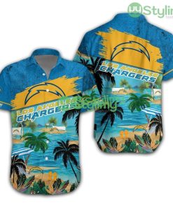 Los Angeles Chargers Logo Hawaiian Shirt Trending Summer Gift For Cool Fans Beautiful Beach Product Photo 1