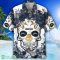 Los Angeles Chargers NFL Skull Face 3D Hawaiian Shirt Summer Gift Product Photo 2