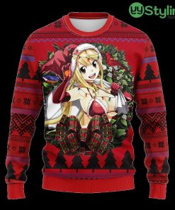 Lucy Heartfilia Santa Claus Fairy Tail Noel Mc Ugly Christmas Sweater Thanksgiving Gift For Men And Women 3D Printed Product Photo 1