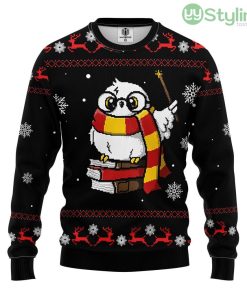 Magic Owl Ugly Christmas Sweater For Men And Women 3D Printed Product Photo 1