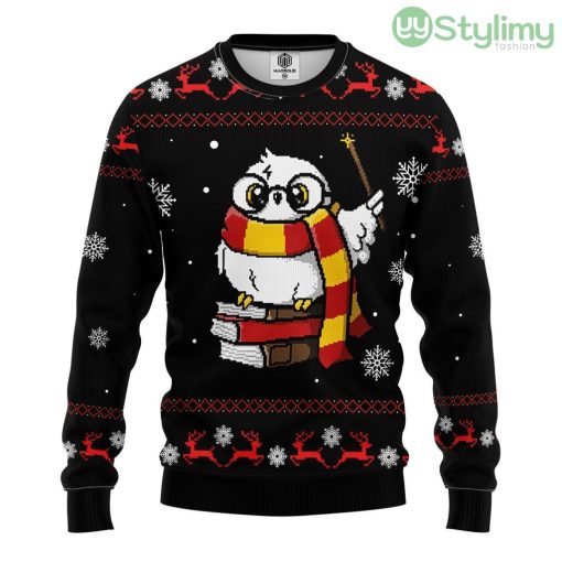 Magic Owl Ugly Christmas Sweater For Men And Women 3D Printed Product Photo 1