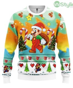 Mario Ugly Christmas Sweater For Men And Women 3D Printed Product Photo 1