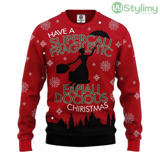 Mary Poppins Ugly Christmas Sweater For Men And Women 3D Printed Product Photo 1