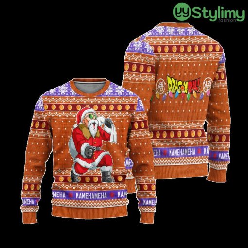 Master Roshi Dragon Ball Ugly Christmas Sweater Xmas Gift For Men And Women 3D Printed Product Photo 3