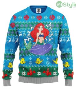 Mermaid Ugly Christmas Sweater For Men And Women 3D Printed Product Photo 1