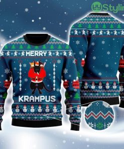 Merry Krampus Ugly Christmas Ugly Christmas Sweater 3D Best Gift Christmas Product Photo 1