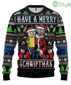 Merry Rick And Morty Ugly Christmas Sweater For Men And Women 3D Printed Product Photo 1