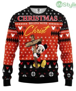 Mice Christ Ugly Christmas Sweater For Men And Women 3D Printed Product Photo 1