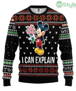 Mice Explain Ugly Christmas Sweater For Men And Women 3D Printed Product Photo 1
