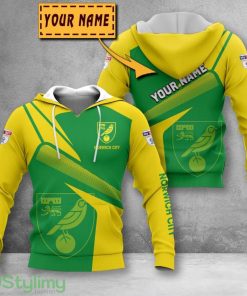 Norwich City 3D Printing Hoodie Custom Name For Fans Gift Product Photo 1