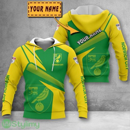 Norwich City 3D Printing Hoodie Custom Name For Fans Gift Product Photo 1
