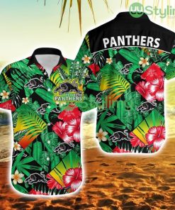 Panthers Rugby Hawaiian Shirt Fashion Tropical Jungle Flowers Trending Summer Product Photo 1