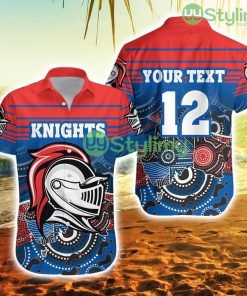 Personalised Knights Hawaiian Shirt Newcastle Aboriginal Horizontal Style Trending Summer Product Photo 1