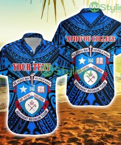 Personalised Kolisi Apifoou Tonga College Hawaiian Shirt Tonga Blue Trending Summer Product Photo 1