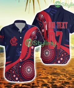 Personalised Melbourne Dees Aboriginal Hawaiian Shirt Demons Spirit Trending Summer Product Photo 1