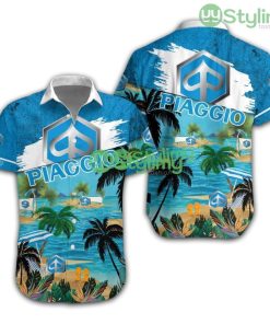 Piaggio Logo Hawaiian Shirt Trending Summer Gift For Cool Fans Beautiful Beach Product Photo 1