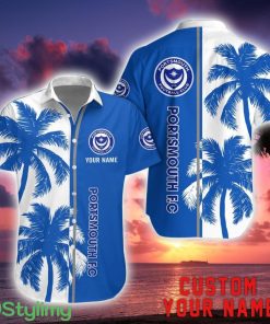 Portsmouth Coconut Pattern Hawaiian Shirt And Shorts Personalized Name Unique Gift For Summer Product Photo 1